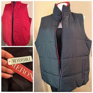 Merona Women’s Reversible Vest in Red and Black